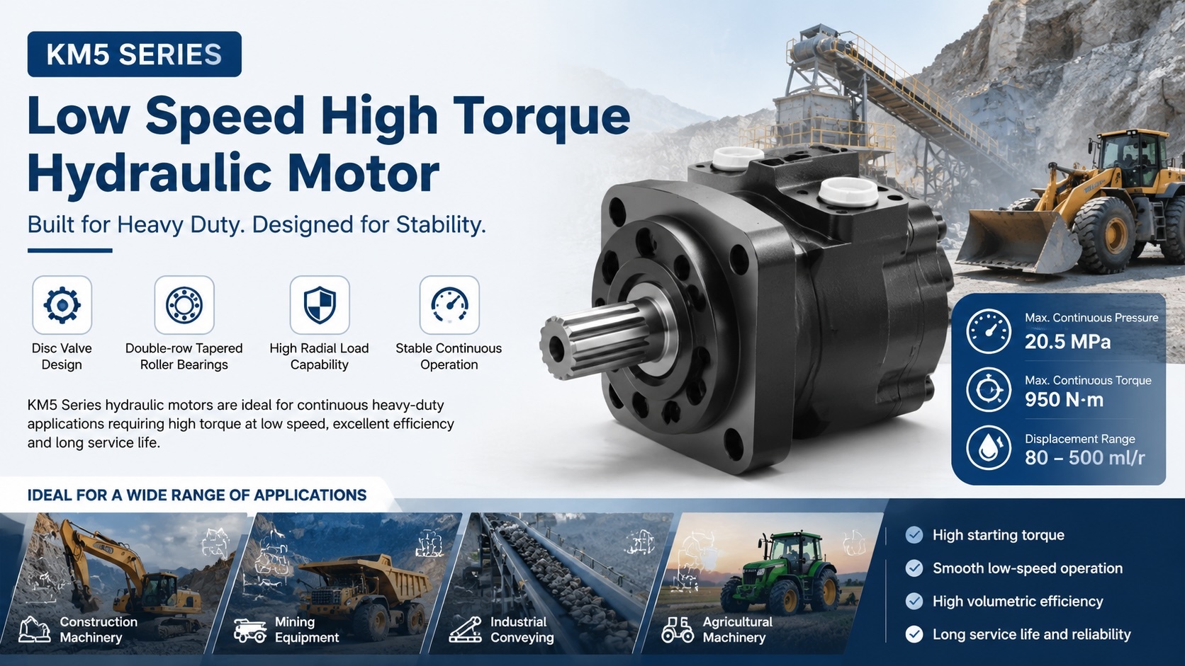 Latest company blogs about Selection Guide: Low-Speed High-Torque Hydraulic Motors for Heavy-Duty Industrial Equipment