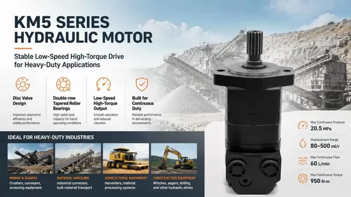 Latest company blogs about KM5 Series Hydraulic Motor Selection & Application Analysis for Italy Heavy-Duty Industry